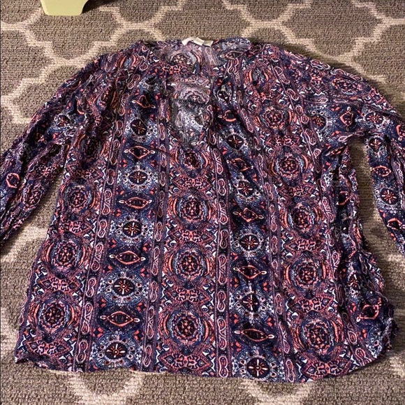 Lace and whiskey blouse top - Picture 1 of 3